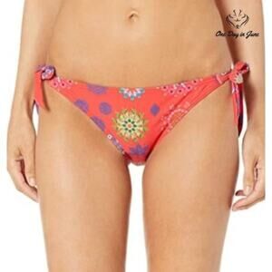 Desigual Tie Side Bikini Bottom Size M